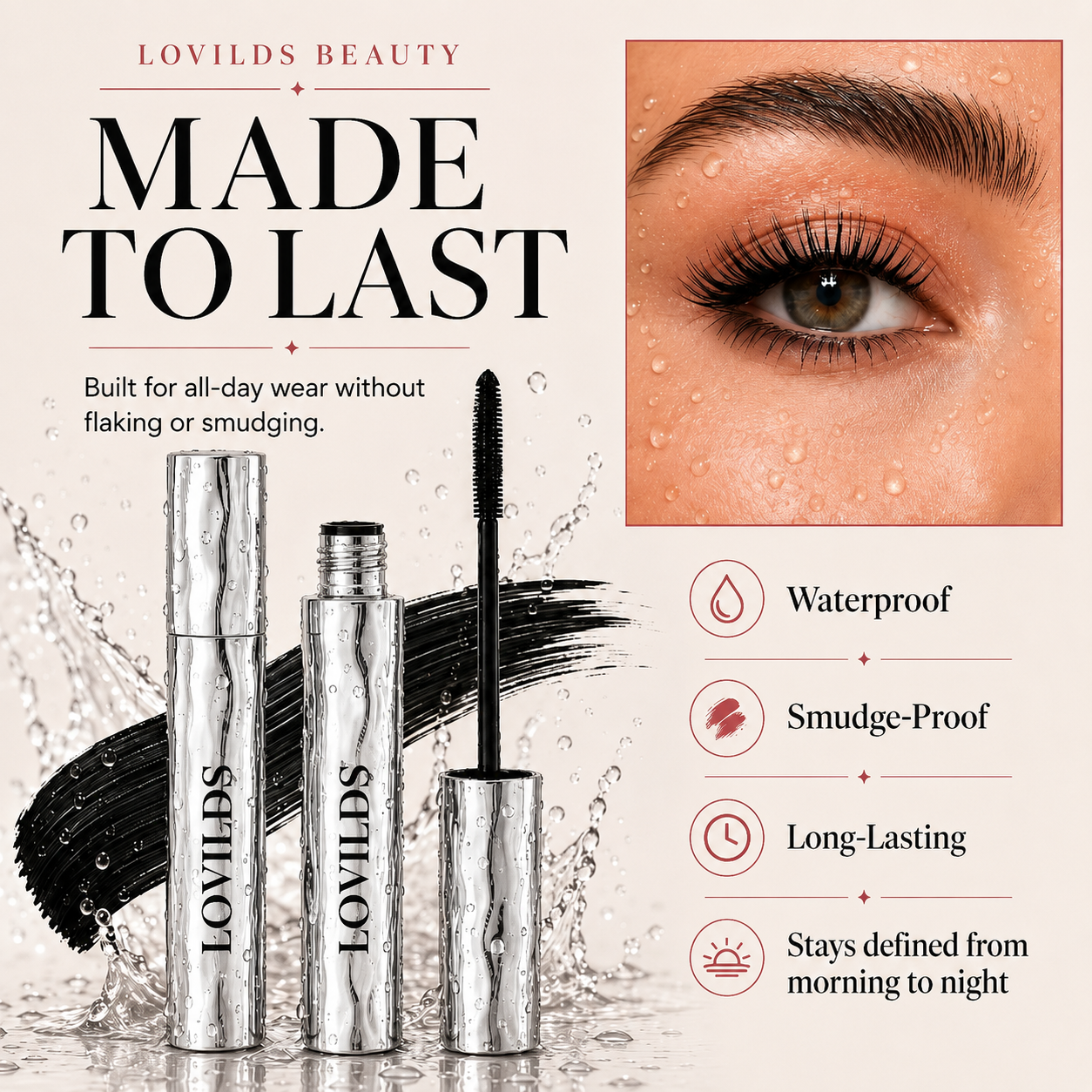 LAST DAY - BUY 1 GET 1 FREE💜Waterproof Curling & Lengthening Mascara
