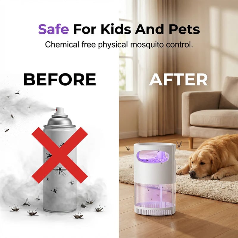 🦟🔥LAST DAY SALE 58% OFF-Mosquito Killer Lamp – quiet, USB, chemical-free. 50K+ sold! 🔇🌙